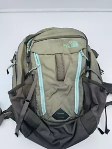 THE NORTH FACE Unisex SURGE Commuter Laptop BACKPACK Bag Gray Teal WORK Travel - Picture 1 of 11