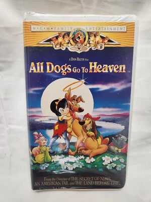 All Dogs Go To Heaven (1998) VHS Tape Classic Kids Film VINTAGE movie!  - Image 1 of 4