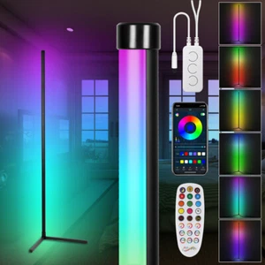 LED Stehleuchte 7W Stehlampe Dimmbar 156cm Lichtsäule Standleuchte Eckleuchte - Bild 1 von 10