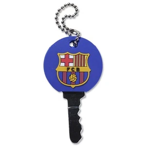 FC Barcelona Rubber Key Cover / Cap with Raised Badge - Cubierta de Llave - Picture 1 of 1