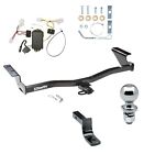 Trailer Tow Hitch For 07-10 Scion tC Complete Pkg w/ Draw Bar Wiring 1-7/8" Ball