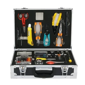JW5001A 20PCS Fiber Optic Tools Fiber Optic Fusion Splicing Tool Kit w/ Case - Picture 1 of 7