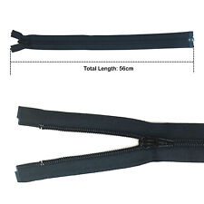 YKK Open Ended Zips Black Teeth Zipper Slider DIY Choices of Length for Coats