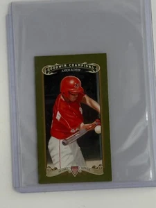 2012 Upper Deck Goodwin Champions Minis Green Lady Luck Back Aaron Altherr #219 - Picture 1 of 2