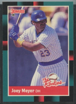 1988 Donruss The Rookies #38 Joey Meyer Milwaukee Brewers - Image 1 of 2