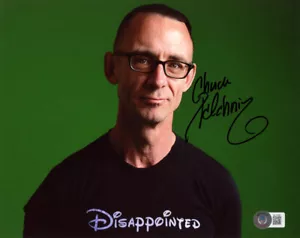 CHUCK PALAHNIUK SIGNED HANDSIGNIERT 8x10 FOTO AUTOR VON FIGHT CLUB BECKETT BAS - Bild 1 von 2