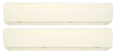 FITS 1966-70 MOPAR PLYMOUTH BELVEDERE SATELLITE FURY WHITE ARM REST PAD 13" PAIR - Image 1 of 4