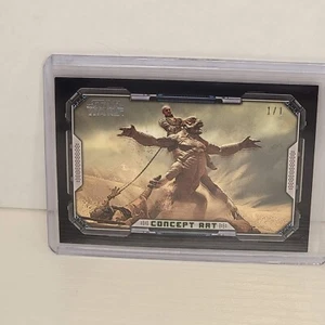 2022 Topps Star Wars Book of Boba Fett CA-2 Concept Art Black One of One - Picture 1 of 2