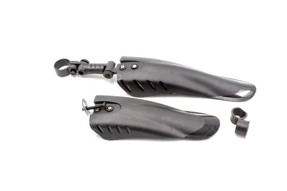 Set di parafanghi per mountain bike con ruote da 24" / 26" - nero, estremità ner - Immagine 1 di 1