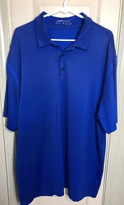 Nike Golf Dri-Fit Mens XL Blue Short Sleeve Athletic Polo Shirt - Picture 1 of 4