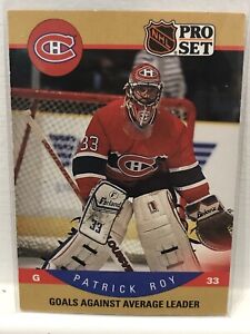 1990-91 Pro Set NHL Patrick Roy . Montreal Canadiens #399