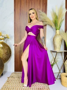 Gonna e blusa taglia unica colore viola elegante (festa/matrimonio) estate mare - Foto 1 di 8