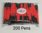 Lot de stylos à bâtons en gros de 200 ou 400 ct : CHOISISSEZ LES COULEURS : encre noire