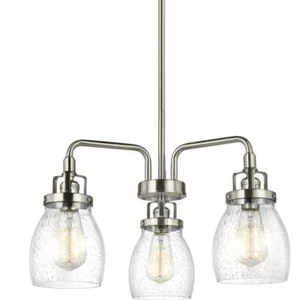 Sea Gull Belton 3 Light Chandelier, Brushed Nickel, 3114503-962 - Picture 1 of 1
