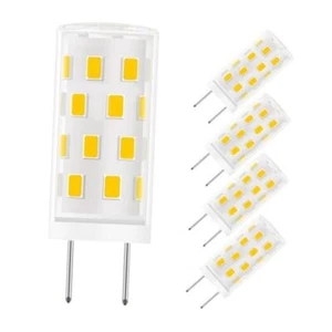 GY6.35 LED Bulb 5W 3000K Warm White 12V AC/DC Bi-Pin T4 JC Warm White-4 Pack - Picture 1 of 8
