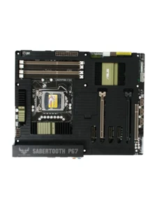 ASUS SABERTOOTH P67 Rev 3 Intel P67 LGA 1155 SATA 6Gb/s USB 3.0 ATX Motherboard - Picture 1 of 10