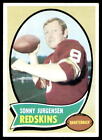 1970 Topps #200 Sonny Jurgensen Hof Washington Redskins Ex-Exmint No Reserve!