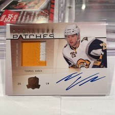 09-10 UD Upper Deck The Cup Signature Patches  Thomas Vanek  /75  Patch  Auto