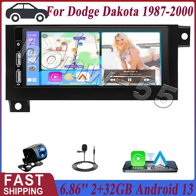 6.86'' Car Stereo Radio GPS Navi BT For Jeep Grand Cherokee 93-98 Wrangler 97-02 Foto 1 de 4