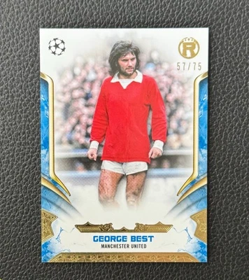 George Best 2024-25 Topps Reverence UEFA Clubes Competiciones Azul 57/75 #20 Foto 1 de 2