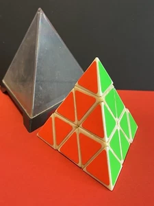 Pyraminx 1980s Vintage Pyramid Triangle Puzzle Tomy Original Box - Picture 1 of 4