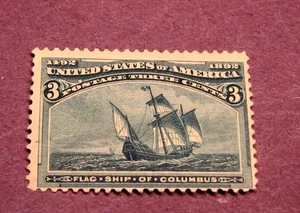 US Stamp Scott# 232 Flagship of Columbus 1893  MNH  C178 - Picture 1 of 2