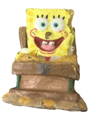 Bob Esponja 2002 Usado Vela Cofre del Tesoro Decoración de Pasteles Nickelodeon Foto 1 de 4