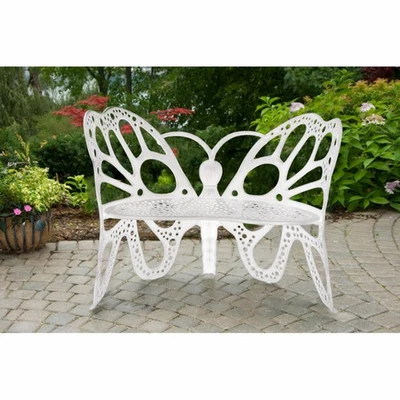 Banco de mariposas Flowerhouse blanco FHBFB06W Foto 1 de 4