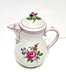  Tazza caffettiera Von Schierholz epoca 1934-1945 coperchio dipinto a mano - Foto 1 di 10