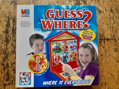 Guess Where? Where Is Everybody? Board Game- MB Games - 2005 - Complete  - Image 1 of 4