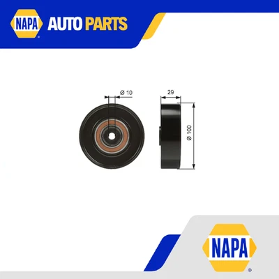 Aux Belt Idler Pulley fits ALFA ROMEO 166 936 2.0 98 to 07 Guide Deflection New - Image 1 of 4