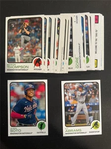 2022 Topps Heritage Washington Nationals Master Team Set 26 Cards Low High SP - Picture 1 of 1