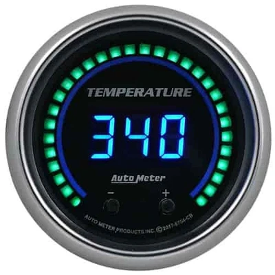 Auto Meter 6754-CB Cobalt Elite Digital Fluid Temperature Gauge 2-1/16 in. 2-Cha - Image 1 of 4