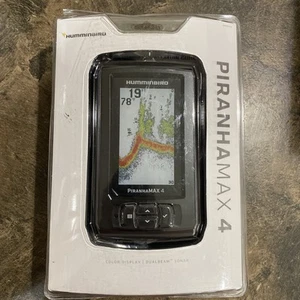 Humminbird PiranhaMAX 4 FISH FINDER Dual Beam Sonar - Picture 1 of 4