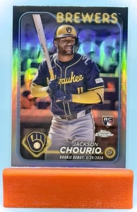 2024 Topps Chrome Jackson Chourio #USC30 Refractor RC - Picture 1 of 2
