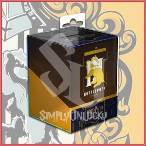 ULTIMATEGUARD: HARRY POTTER HUFFLEPUFF BOULDER DECK BOX FOR POKEMON MTG YUGIOH - Picture 1 of 2