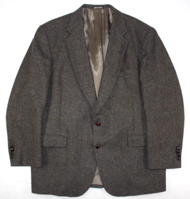 Vintage Woolrich Blazer Men's 48 L Wool Tweed Sport Coat Jacket Barleycorn Brown - Image 1 of 4