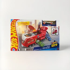 NEW Hot Wheels City Dine & Dash Burger Flipping Action Track Set Cars New In Box - Picture 1 of 1