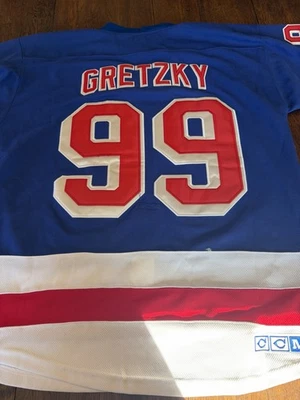 Wayne Gretzky New York Rangers #99 Home Jersey Size 50 CCM - Image 1 of 4