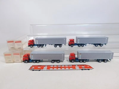 4X Wiking H0 1:87 24 523 Contenitore-Sattelzug Iveco Alianca Mint Box #DD560-0,5 - Immagine 1 di 4