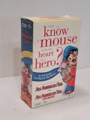 An American Tail & Fievel Goes West VHS Video Tapes Box Set - Original Movies - Image 1 of 4