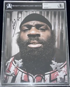 Kimbo Slice "UFC MMA Street Fighter GOAT" Signed 8x10 Auto Photo BAS Beckett BGS - Picture 1 of 7