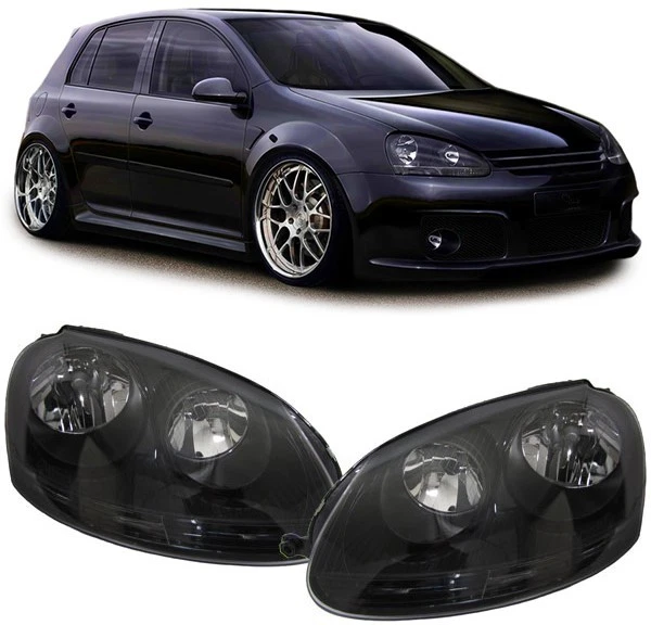 Scheinwerfer GTI Schwarz für VW Golf 5 + Jetta III - Bild 1 von 1
