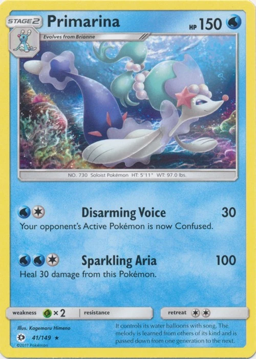 Primarina - 41/149 - Rare - Moderately Played - Image 1 of 1
