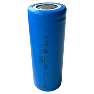 18500 3.7V 2000MAH FLAT TOP Diameter 18mm x Length 50mm Rechargeable battery - Picture 1 of 1