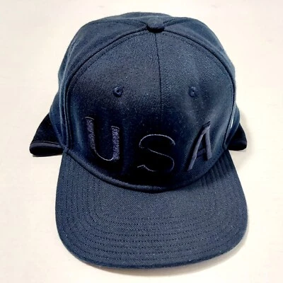 Equipo EE. UU. Olímpico Nike Sombrero Ajustado Elástico Pro AeroBill Deporte Azul Marino Orejeras Para Hombres Foto 1 de 4