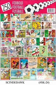 COLLECTION OF FOOTBALL / SOCCER STAMPS FROM DIFFERENT COUNTRIES - 250V - USED - Picture 1 of 1