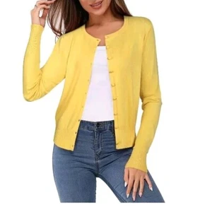 Newshows Women's Lightweight Button Down Long Sleeve Casual Crew Neck Soft - Picture 1 of 13