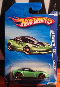 2009 HOT WHEELS FASTER THAN EVER ** '09 CORVETTE ZR1 ** #135 1:64 - Picture 1 of 2