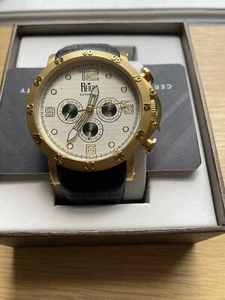 Reign Toretto Automatic Black Leather Band Watch - REIRN3502 New With Box Rare - Picture 1 of 16